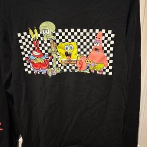Vans Black SpongeBob Long Sleeve Tee